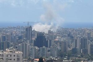 Israeli Regime Bombs Southern Beirut
